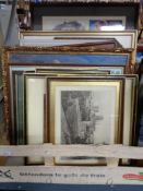 A box of assorted pictures, cinema montage, hexagonal mirror, oil on canvas,