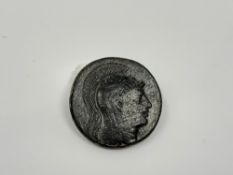 An ancient Greek coin, Pontos, Mithridates VI Eupator, circa 85-65 BC,