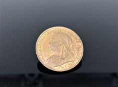 A 1900 one penny, original toning, uncirculated.