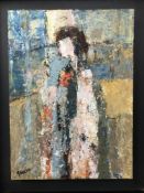 *** WITHDRAWN *** Robert Sadler (1909-2001), Figure, November 1966, acrylic on board, 8.