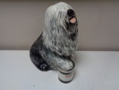 A large Beswick figure - Old English Sheep Dog on Dulux gloss paint