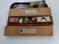 A tray of Webley gun cleaning kit,