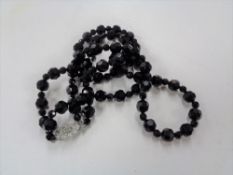 A Whitby Jet necklace