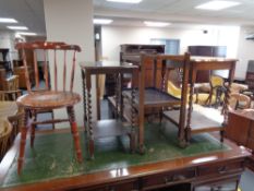 An Ibex kitchen chair,