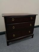 A Stag Minstrel three drawer chest