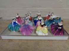 Eleven Royal Doulton signature Peggy Davis designed figures