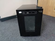 A bench top wine fridge