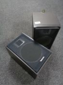 Three pairs of Technics speakers