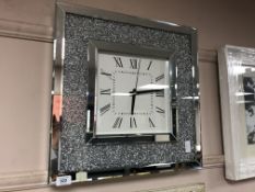 A contemporary square clock