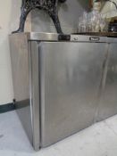 A stainless steel Blizzard catering fridge