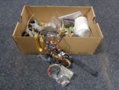 A box of costume jewellery