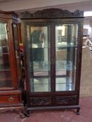 A Chinese style double door cabinet