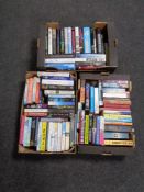 Three boxes of books - novels