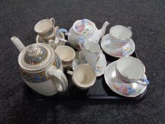 A tray of eight piece Royal Graftont tea for two,