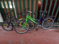 A boy's Trail bike and a girl's bike