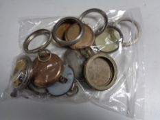 A bag of a quantity of pocket watches,