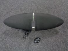 An Hours and Wilkins Zeplin ipod docking station with remote