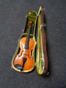 A viola and bow in case