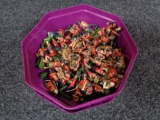 A large quantity of military miniature figures