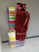 Three rugs and a runner