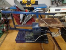An electric scroll saw