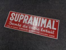A French tin advertising sign 'Supranimal'