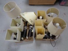 Two boxes contemporary table lamps