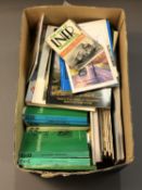 A collection of ephemera and books relating to trains and locomotives.