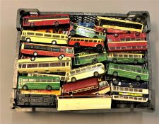 A large quantity of unboxed die cast buses by Corgi and Exclusive First Editions (EFE),