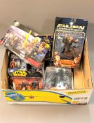A collection of Hasbro and Disney boxed Star Wars figures : Darth Vader, Twilight of The Republic,