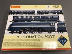 Hornby - Coronation Scot Limited Edition 2000 00 Gauge Train Pack, boxed.