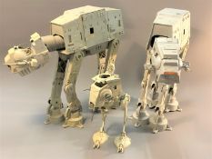 Two Star Wars AT-AT Imperial Walkers,