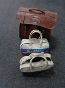 Four bags of lawn bowls