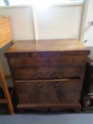 An early 20th century mahogany four drawer chest
