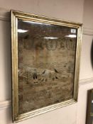 A George III sampler dated 1784, 45 cm x 36 cm, framed.