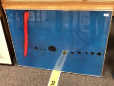 A 20th century abstract colour print,