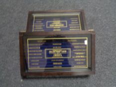 Two coin collector's cabinets