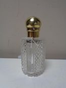 A Victorian cut glass scent bottle, London 1885, Thomas Whitehouse.