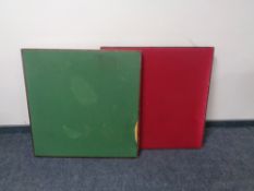 Two early twentieth century card tables