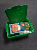 A box of board games