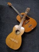 A Melody Guitars model 500 guitar and one other