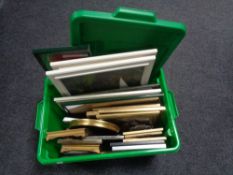 A box of picture and photograph frames etc