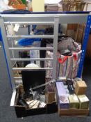 Two boxes of baby monitor, telephone set, angle poise lamp, cork screws, digital camera,