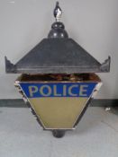 A 20th century Police coach light CONDITION REPORT: The sides are plastic,