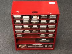 A large quantity of watch parts from a watch repairer, including movements, Omega etc.