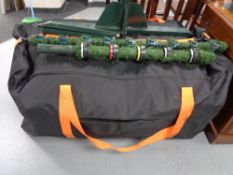 A 12' Christmas tree in large carry bag