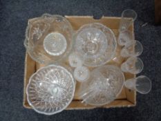 A box of glass ware
