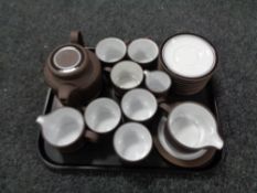 A tray of nineteen pieces of Hornsea oven to table ware