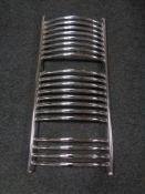 A wall mounted heated towel radiator CONDITION REPORT: 46cm by 100cm.