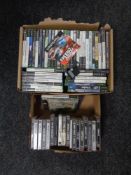 Two boxes of Play Station,